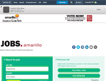 Tablet Screenshot of jobs.amarillo.com